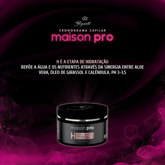Glynett Cronograma capilar Maison Pro - Hidratação