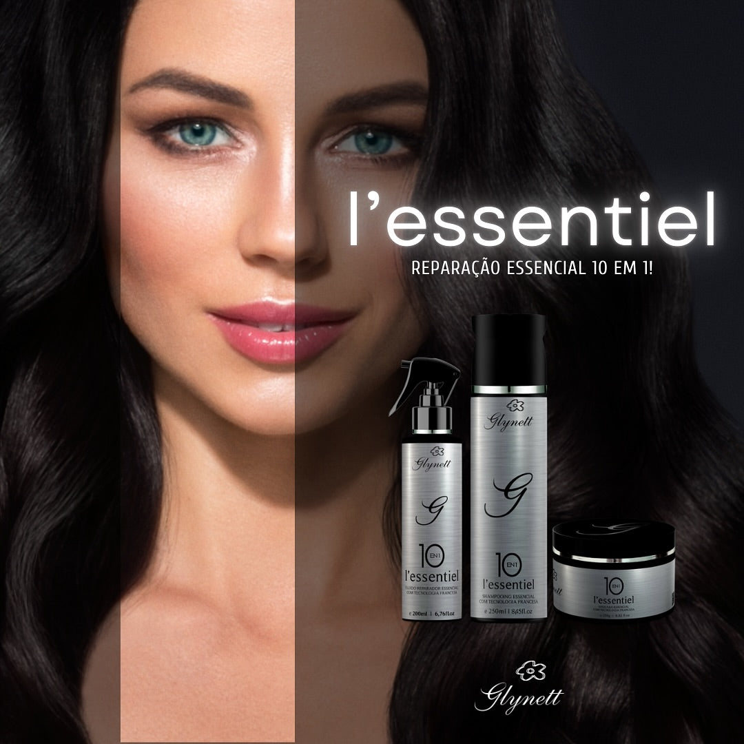 Kit Glynett L`essentiel 10 em 1 Reparador - 3 Itens