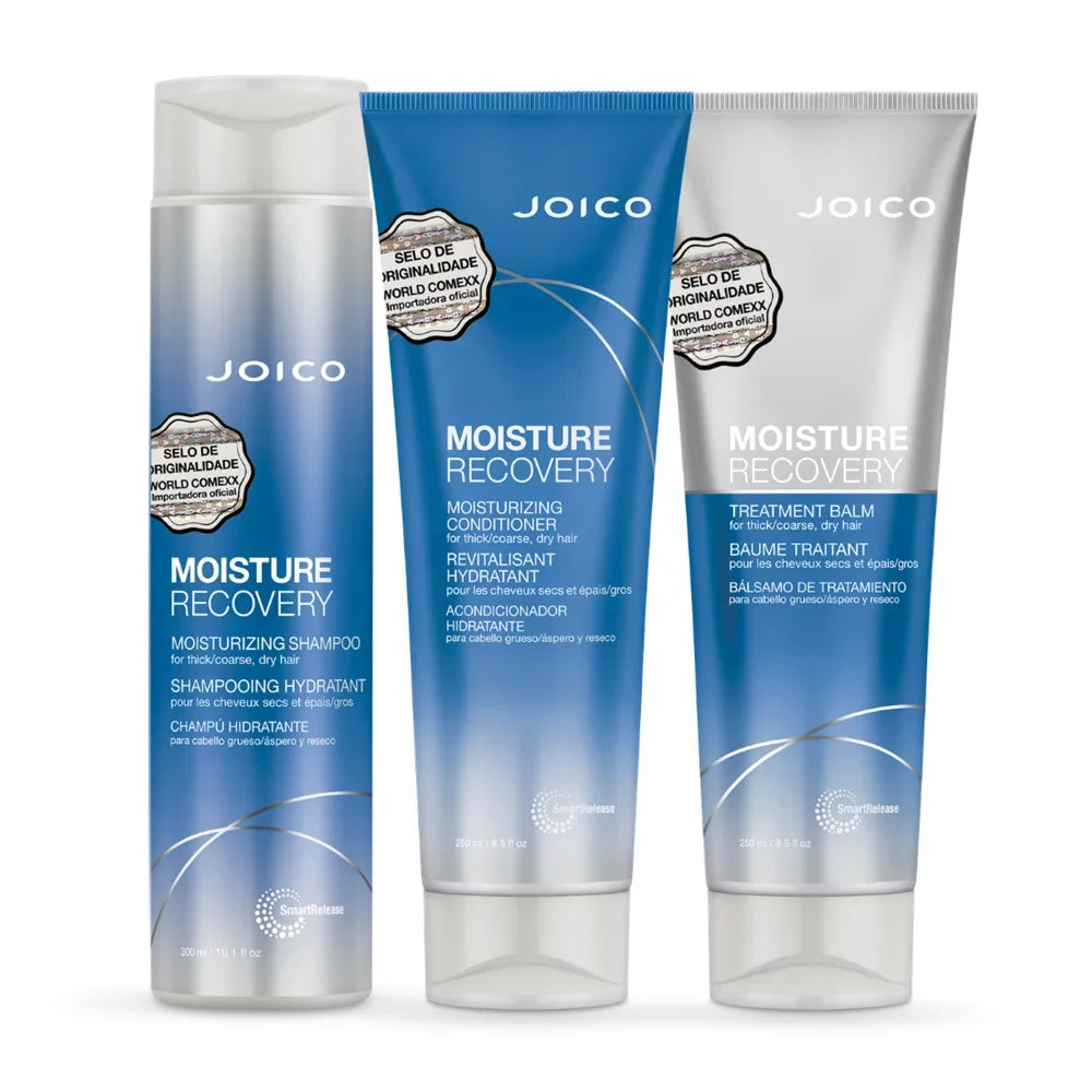Kit Triplo Joico Moisture Recovery de Hidratação Profunda