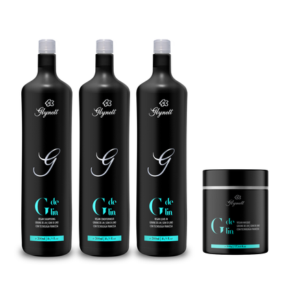 Kit Glynett Tratamento G de Lin Hidratação Profunda