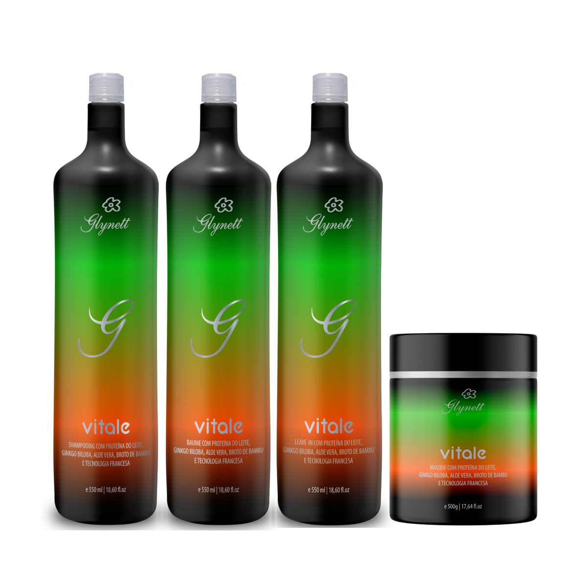 Kit Glynett Vitale Tratamento E Restauração Intensiva