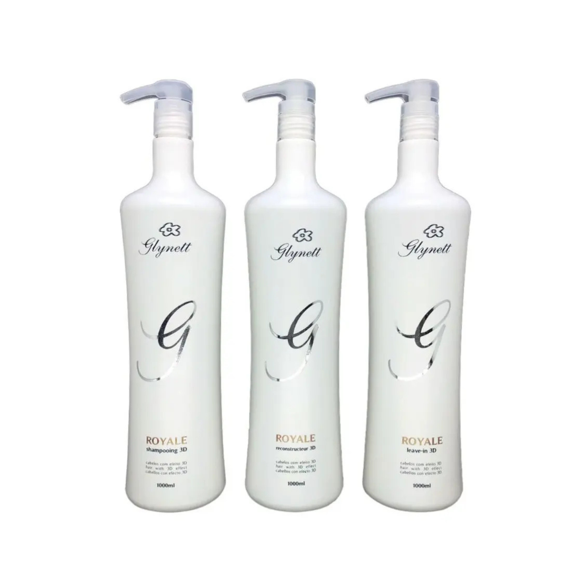 Kit Glynett Tratamento Royale 3D Profissional - 3 Itens