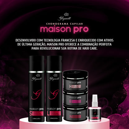 Kit Glynett Maison Pro Cronograma Capilar - 6 Itens